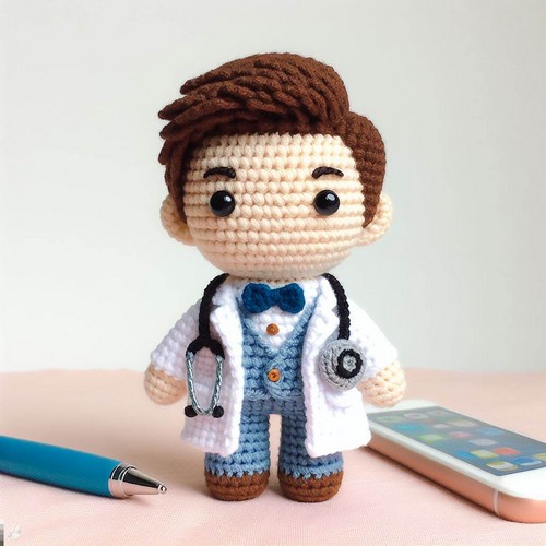 Crochet Doctor Manhattan Amigurumi Pattern