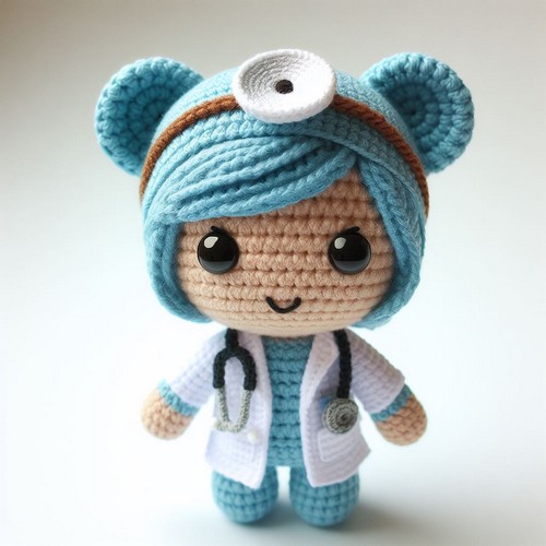 Crochet Doctor Manhattan Amigurumi