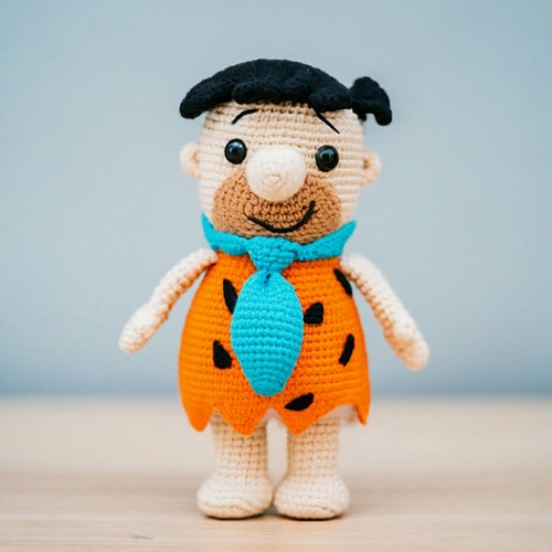 Crochet Fred Flintstone Amigurumi