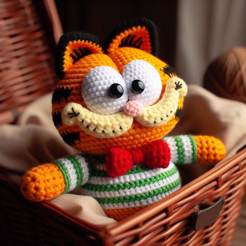 Crochet Garfield Amigurumi Pattern