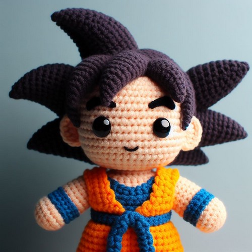 Crochet Goku Amigurumi Pattern