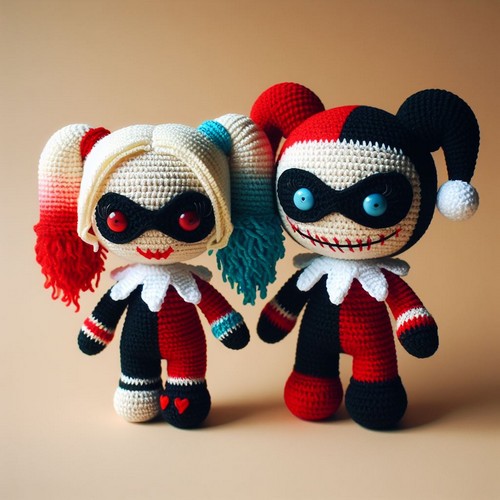 Crochet Harley Quinn Amigurumi Pattern