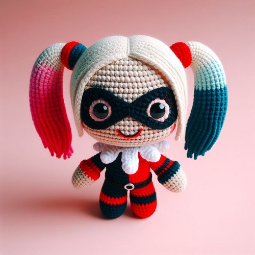Crochet Harley Quinn Amigurumi