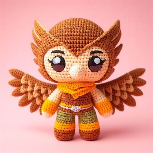 Crochet Hawkgirl Amigurumi Pattern