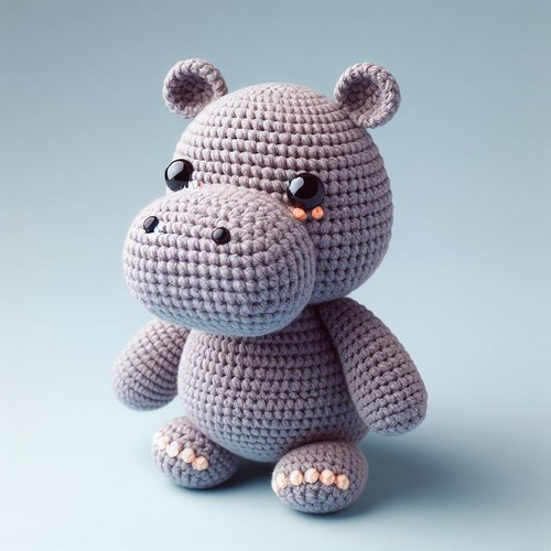 Crochet Hippo Amigurumi Pattern