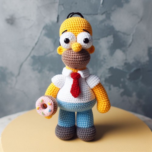 Crochet Homer Simpson Amigurumi Pattern