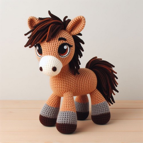 Crochet Lukas The Horse Amigurumi Pattern