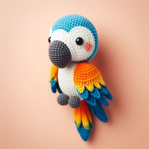 Crochet Macaw Parrot Amigurumi Pattern
