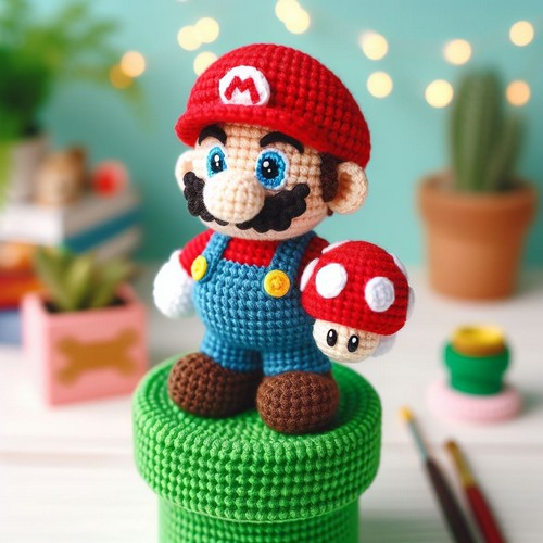 Crochet Mario