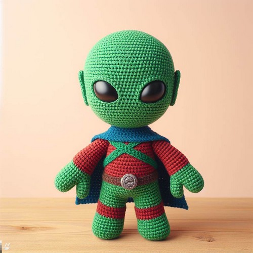 Crochet Martian Manhunter Amigurumi Pattern