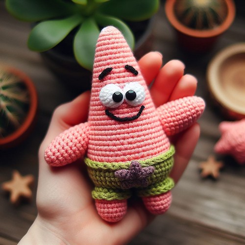 Crochet Patrick Star Amigurumi