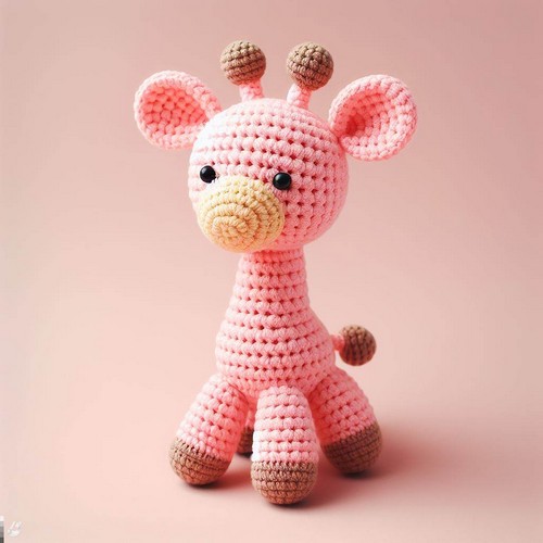 Crochet Pink Giraffe Amigurumi Pattern