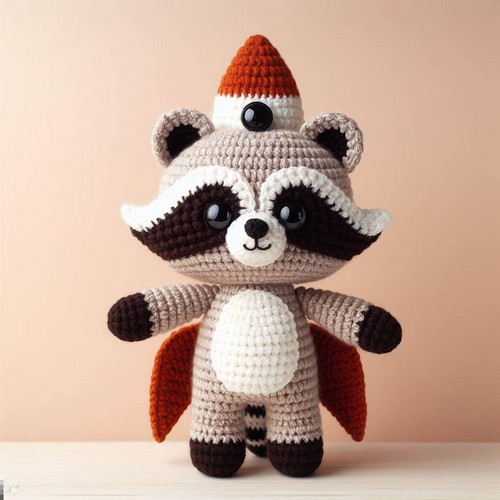 Crochet Rocket Raccoon Amigurumi Pattern
