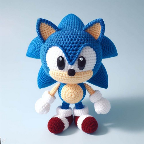 Crochet Sonic Amigurumi Pattern