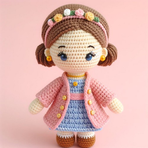 Crochet Sophie Doll Amigurumi Pattern