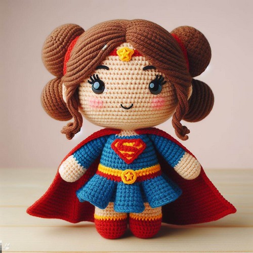 Crochet Supergirl Amigurumi Pattern
