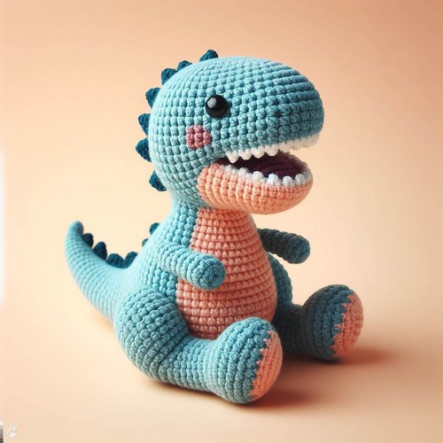 Crochet T-rex Dinosaur Amigurumi Pattern