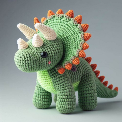 Crochet Triceratops