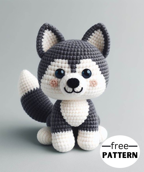 Husky Dog Amigurumi Pattern