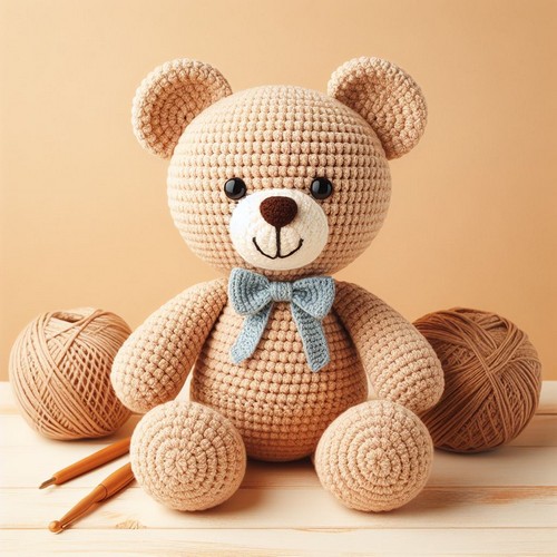 Plush Teddy Bear Crochet Pattern