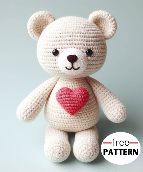 Amigurumi Bears With Heart Pattern