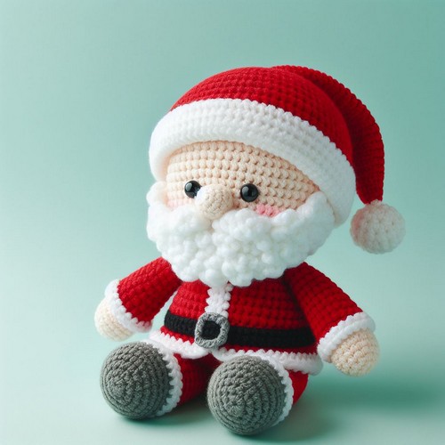 Amigurumi Doll In Santa Claus Suit Free Pattern