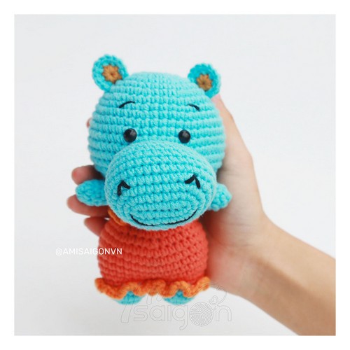 Amigurumi Hippo In Dress