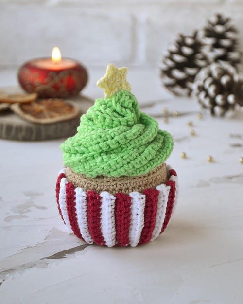 Christmas Tree Cupcake