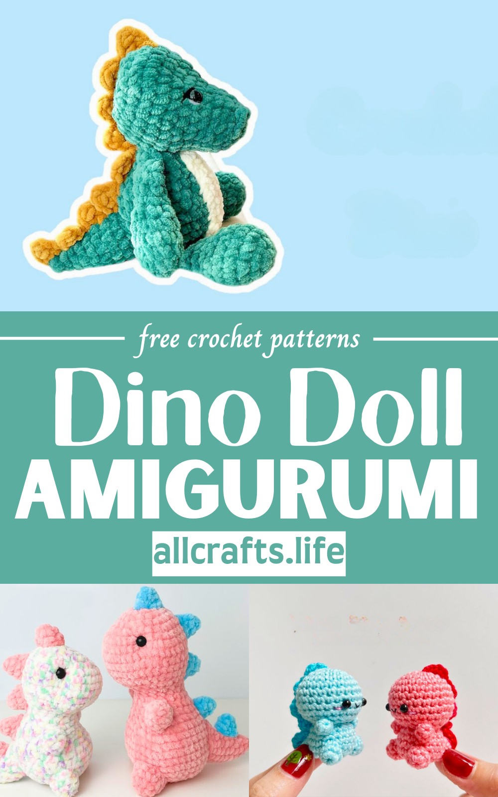 Crochet Amigurumi Dino Doll Patterns