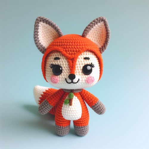 Crochet Amigurumi Doll In Fox Costume