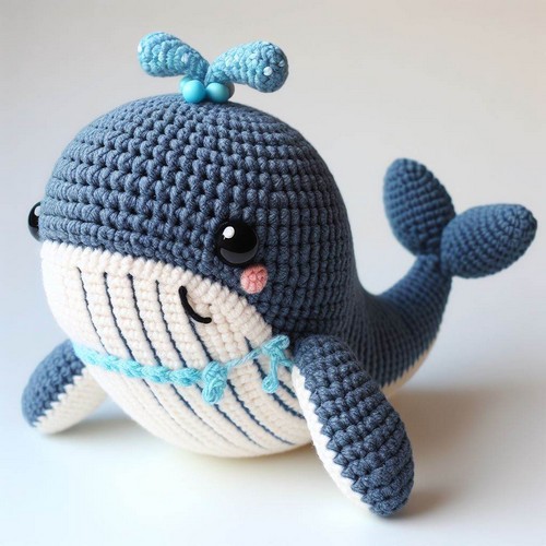 Crochet Baby Humpback Whale Amigurumi Pattern