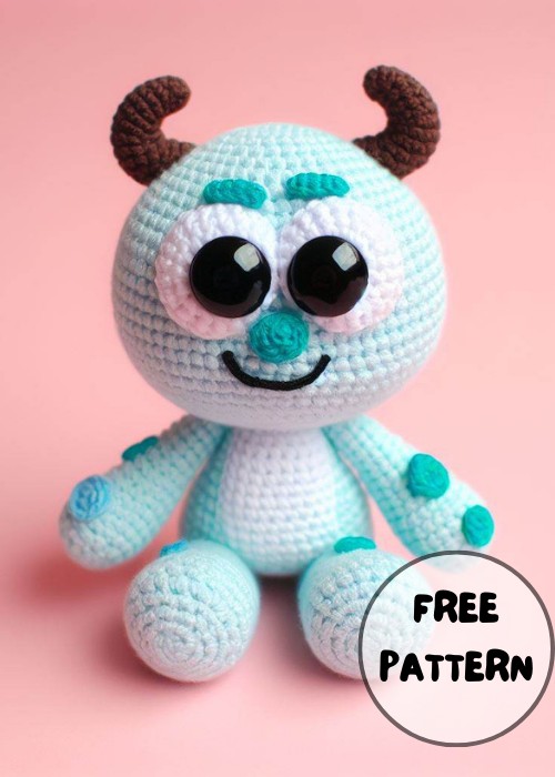 Crochet Baby Mike and Sulley Amigurumi Pattern