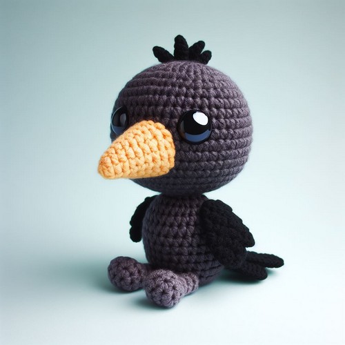 Crochet Baby Raven Amigurumi Idea - All Crafts