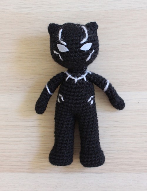 Crochet Black Panther Amigurumi Doll Pattern