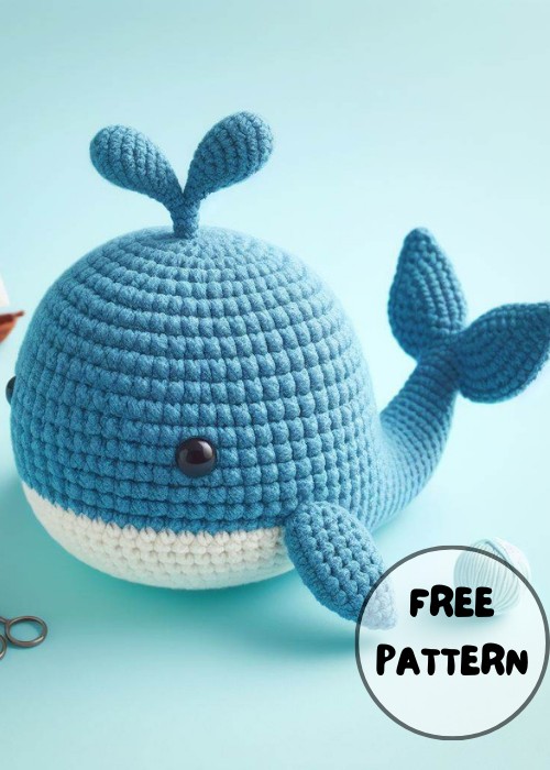 Crochet Blue whale Amigurumi Pattern