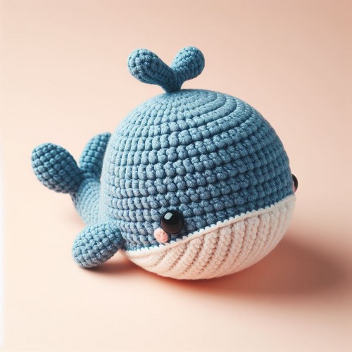 Crochet Blue whale Amigurumi
