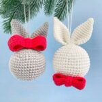 Crochet Bunny Ornaments Pattern
