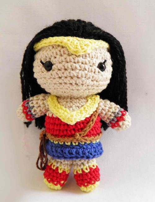 Crochet Chibi Wonder Woman Amigurumi Pattern