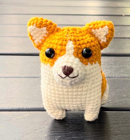 Crochet Corgi Dog Amigurumi Pattern
