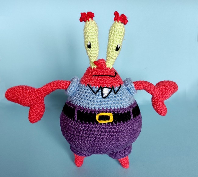 Crochet Cute Mr.krabs Pattern