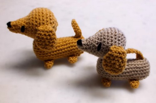 Crochet Dachshund Dog Amigurumi Pattern