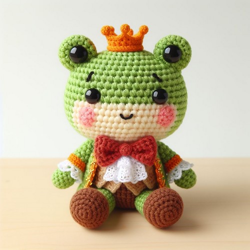 Crochet Frog Prince Amigurumi Pattern