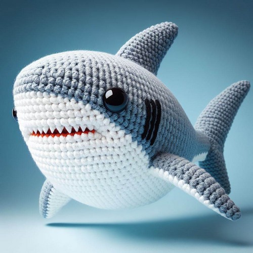 Crochet Great White shark Amigurumi Pattern