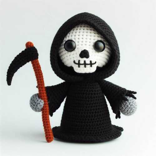 Crochet Grim Reaper Amigurumi Free Pattern