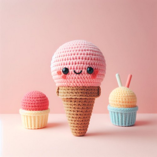 Crochet Ice Cream Amigurumi