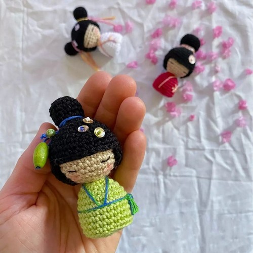 Crochet Kokeshi Dolls Pattern