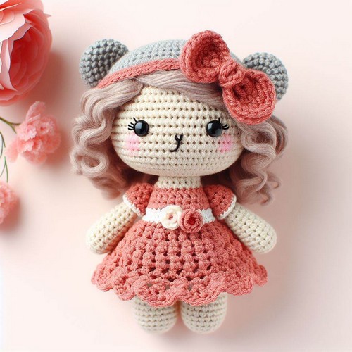 Crochet Lady Teddy Amigurumi Idea - All Crafts