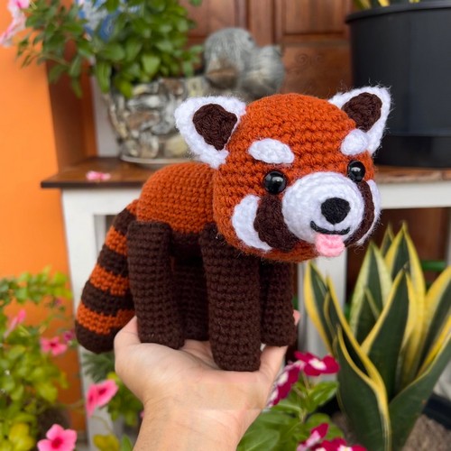 Crochet Lazy Red Panda Pattern