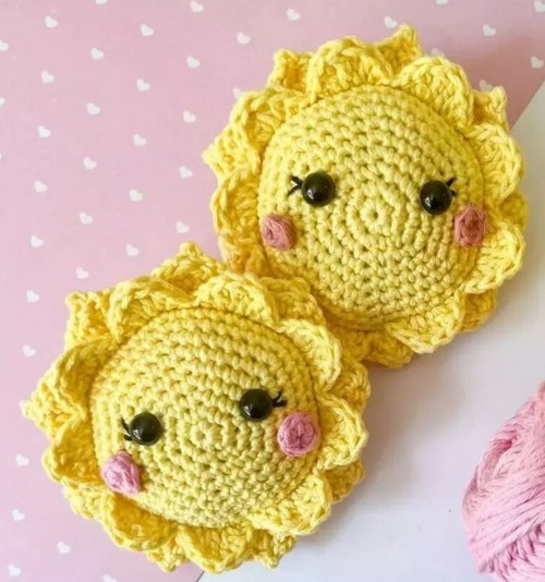 Crochet Little Suns Pattern