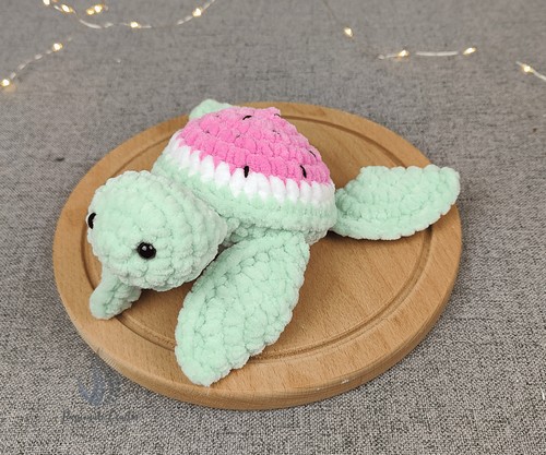 Crochet Mini Sunflower Turtle Pattern